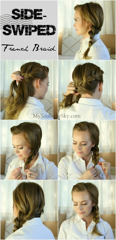 2 Easy Hairstyles for Fall: Side-Swiped French Braid | MISSY SUE