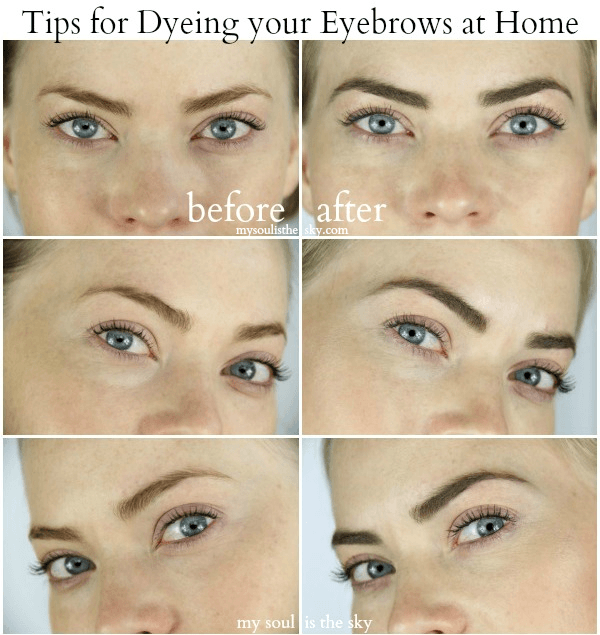 Dye your Eyebrows at home