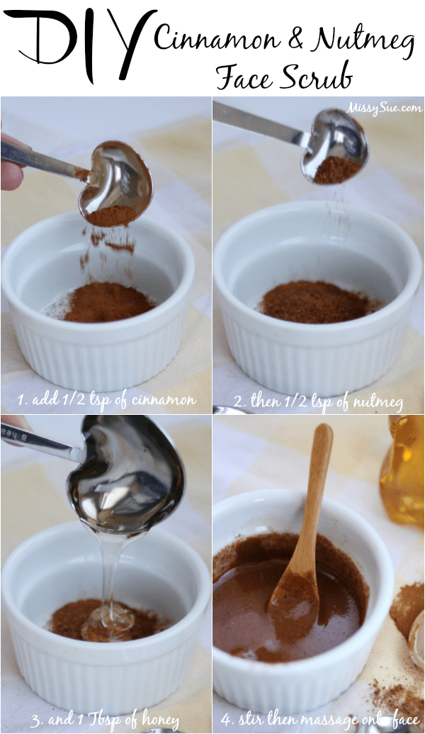 DIY Cinnamon and Nutmet Face Scrub #missysue