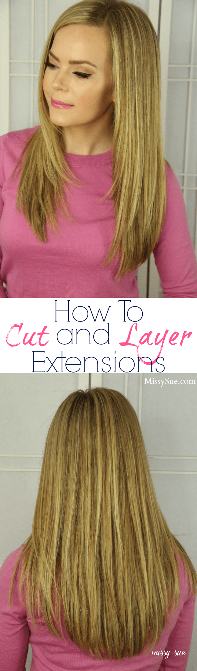 How to Cut and Layer Hair Extensions