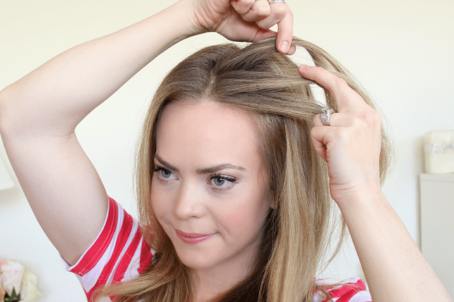 Half Up French Braid  Add a quick French braid to your favorite