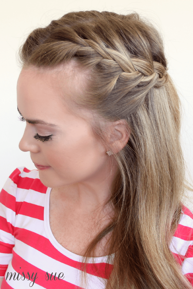 Half Up French Braids