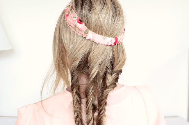 Tuck and Cover Fishtail Braids | MissySue.com