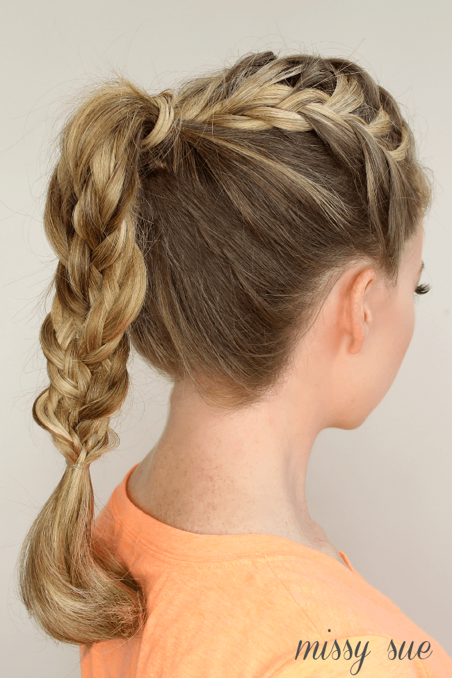 triple-french-braid-double-waterfall-ponytail