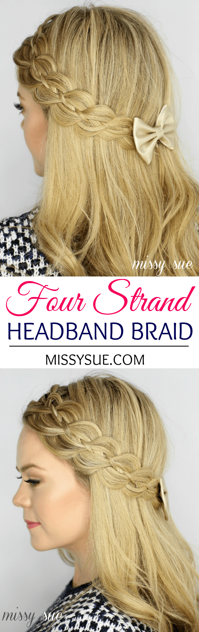 Four Strand Headband Braid