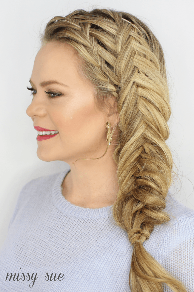Waterfall and Inverted Fishtail Braid
