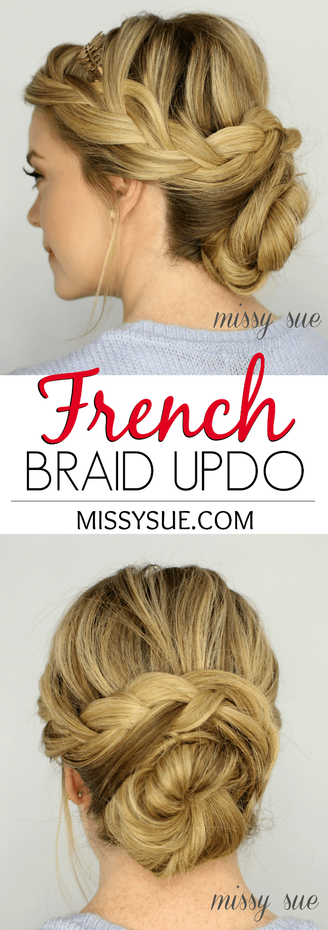 French Braid Updo