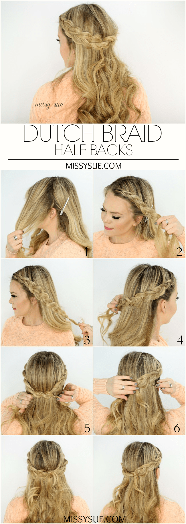 Dutch Braid Half Backs | MissySue.com