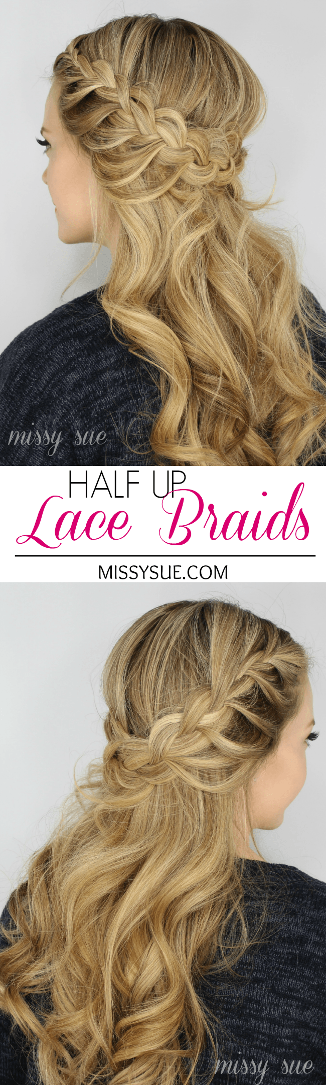 Half Up Lace Braids | Braid 5