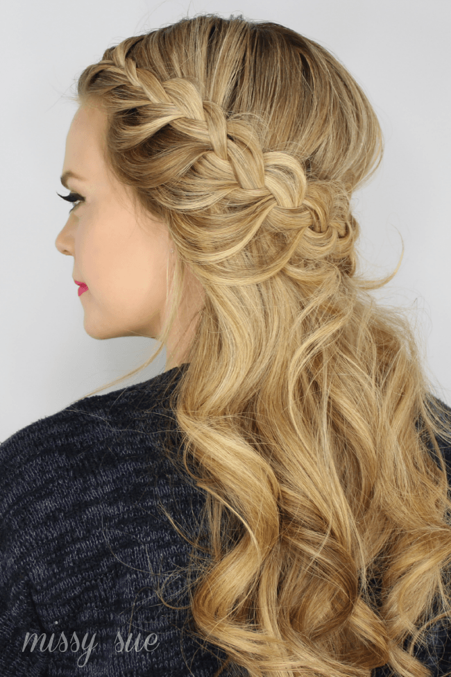 Braid 11-Half Up French Braids