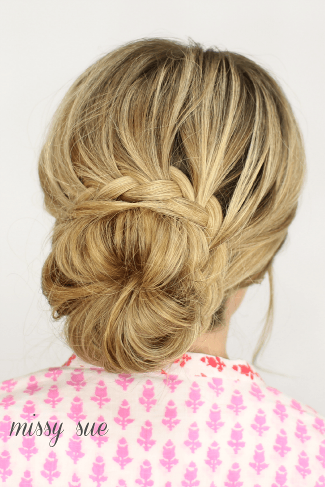 French Lace Braid Updo | MissySue.com