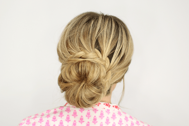 French Lace Braid Updo