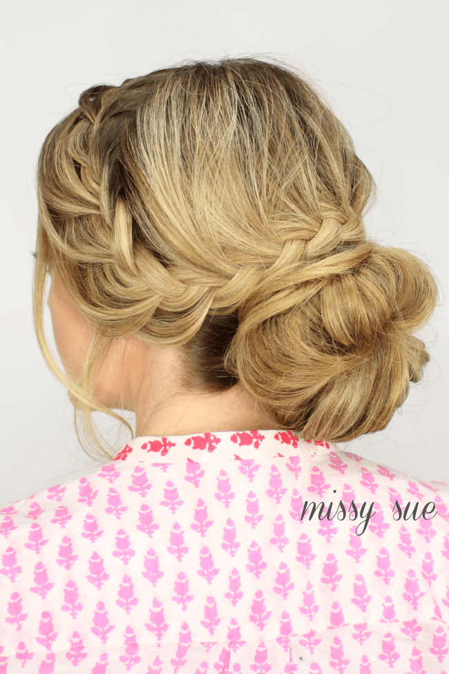 French Lace Braid Updo | MissySue.com