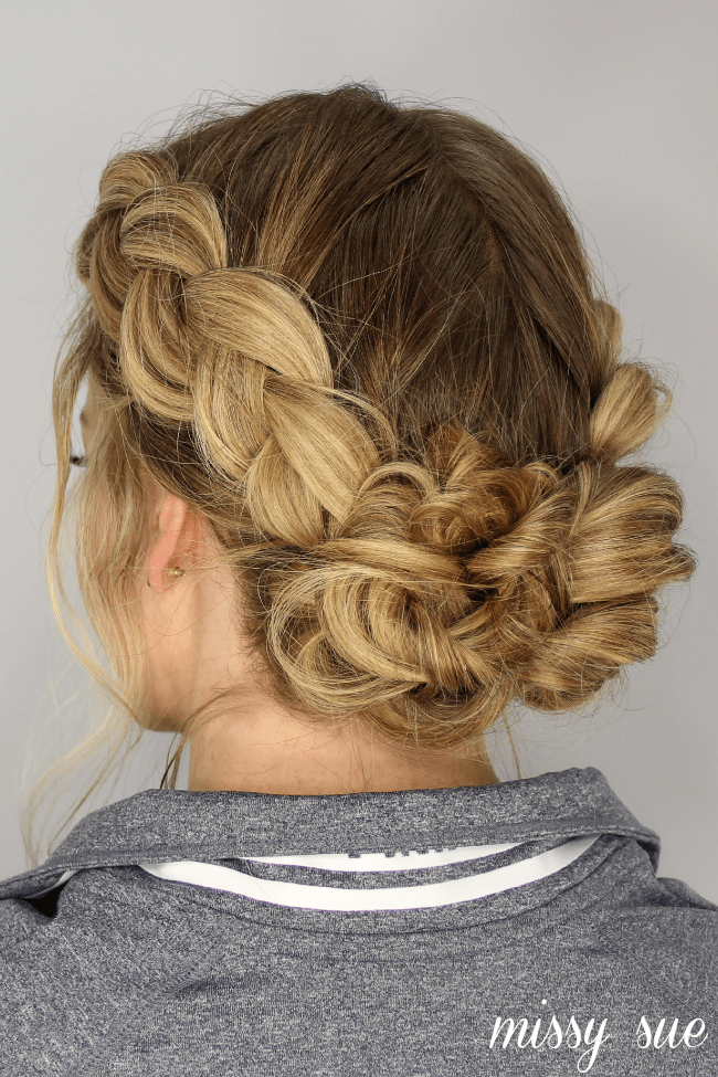 braided messy bun tutorial