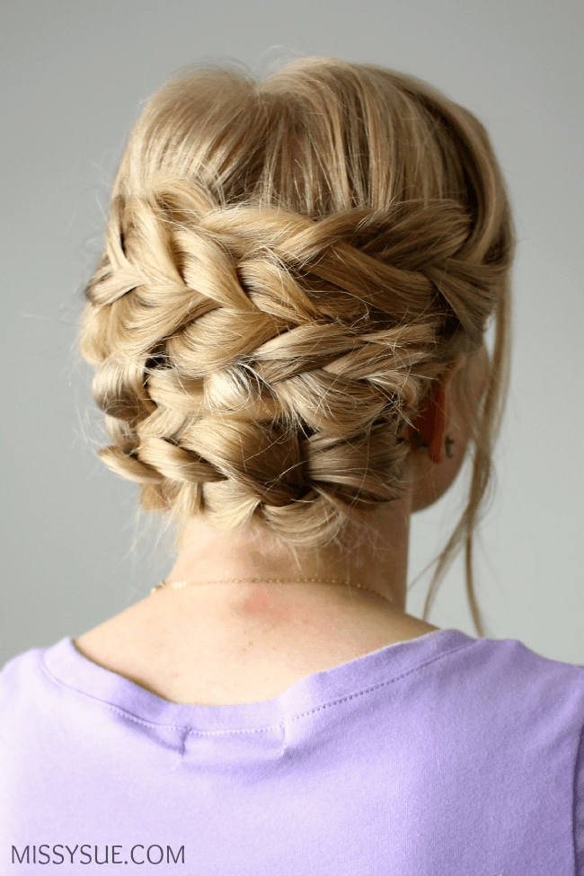 Braided Updo for Shorter Hair