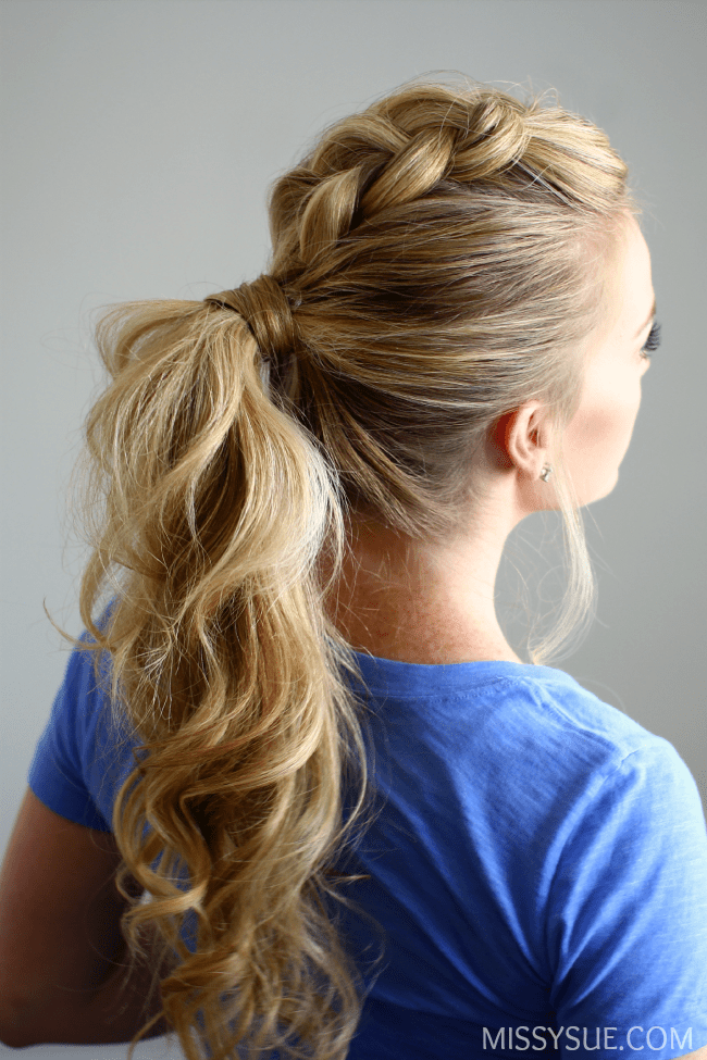 Dutch Mohawk Ponytail