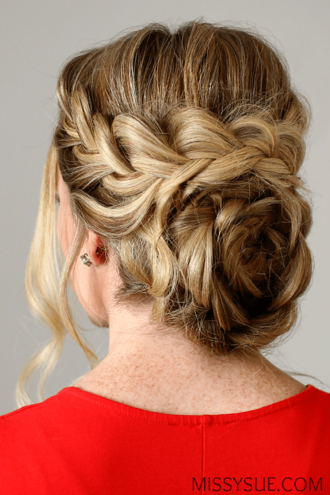 Flower Braid Updo