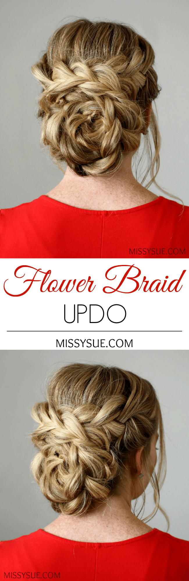 Flower Braid Updo