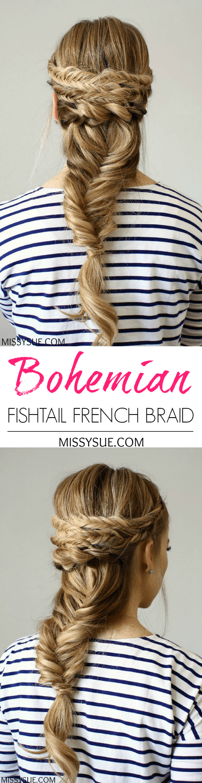 Bohemian Fishtail French Braid