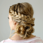 Double Braid Textured Updo