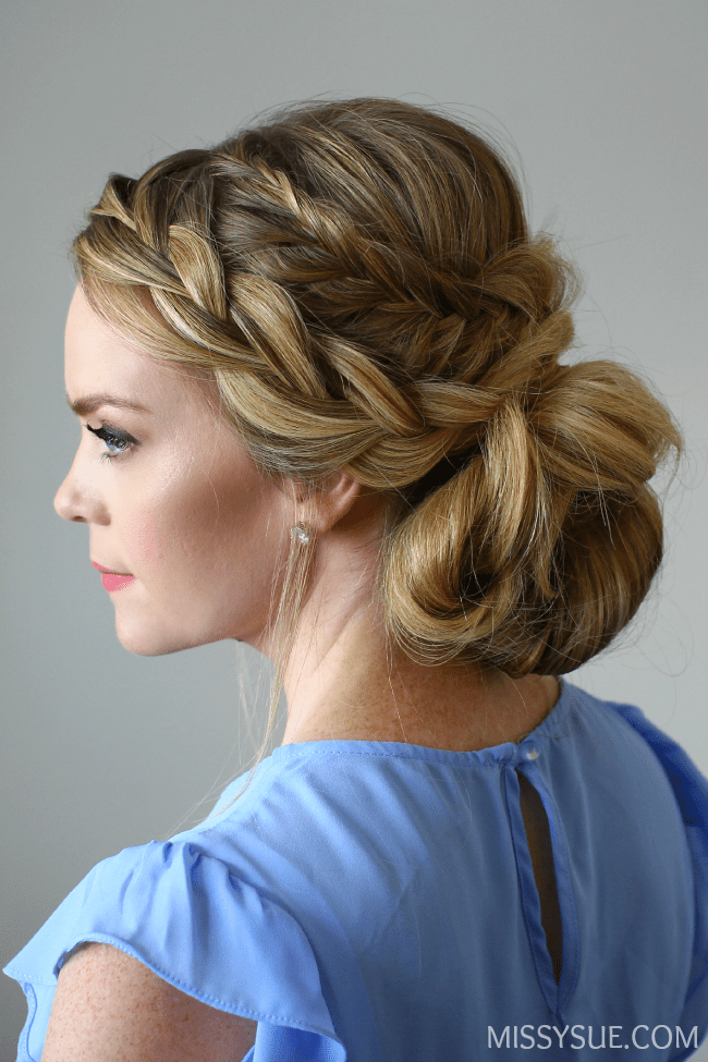 braided messy bun tutorial