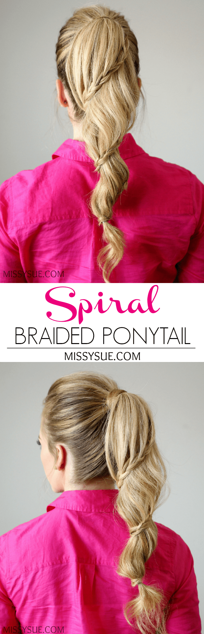 Spiral Braided Ponytail