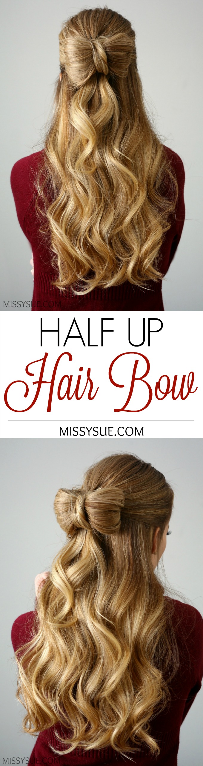 Half Up Hair Bow