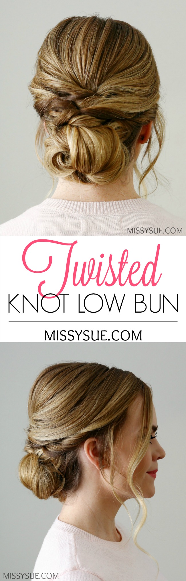 Twisted Knot Low Bun