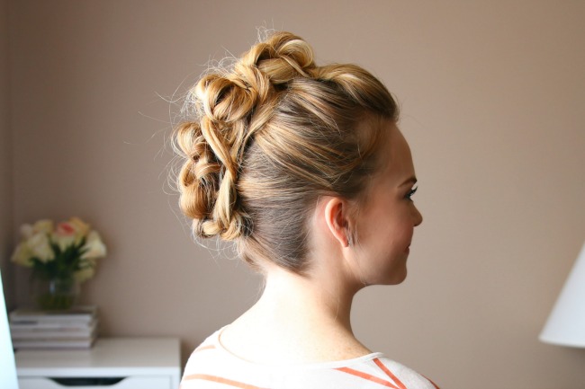 Mohawk Braid Top Knot