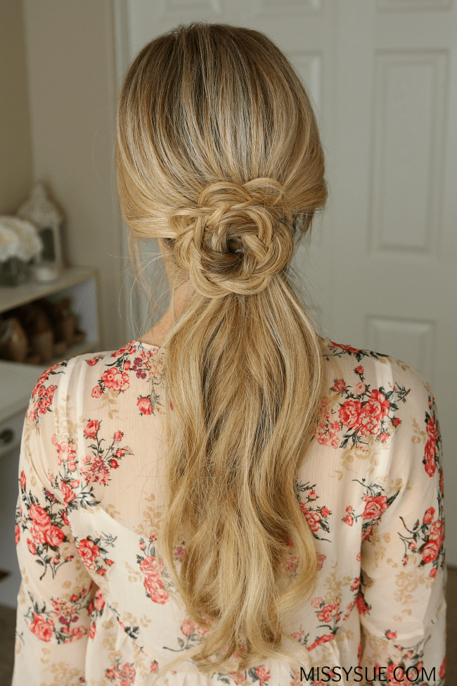 flower-embellished-ponytail-hair-tutorial