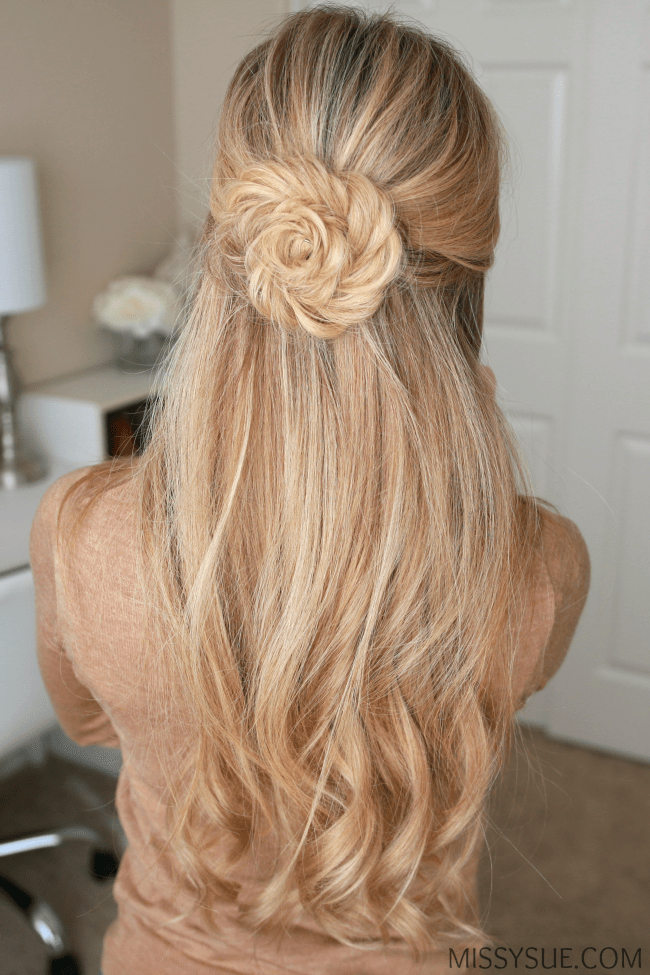 fishtail-braided-flower-hairstyle