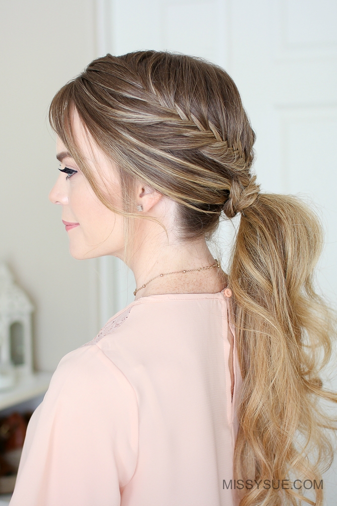 The Freckled Fox: The double braid + ponytail Hairstyle