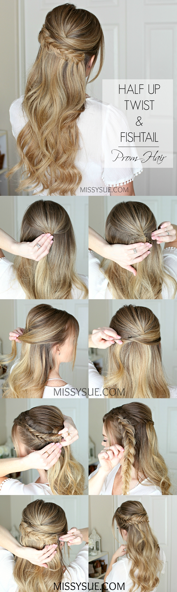 Easy Half Up Prom Hair | MISSY SUE