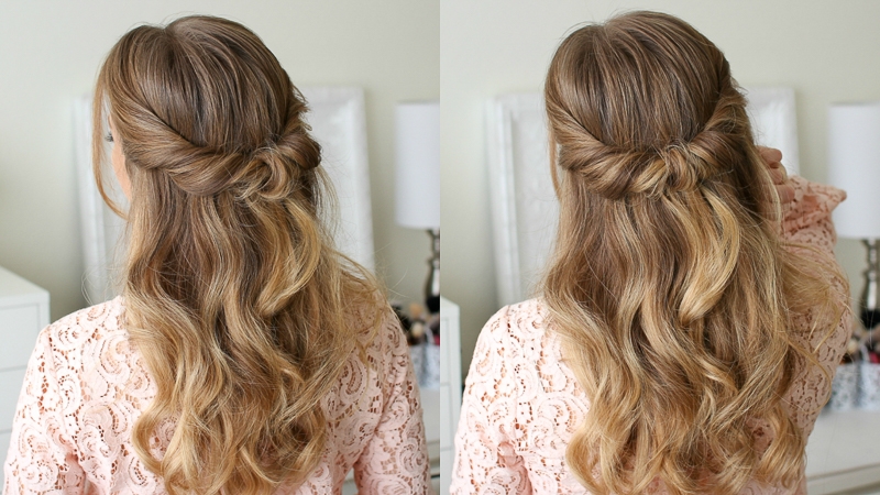 40 Easy and Chic Half Ponytails for Straight, Wavy and Curly Hair