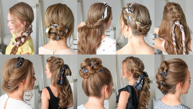 Style a low bun with a gorgeous #louisvuitton hair scarf! #hairstyle #