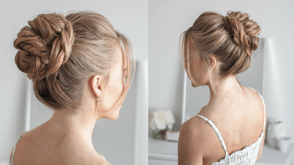 How to: High Bun Updo Hairstyle ❤️ - Alex Gaboury