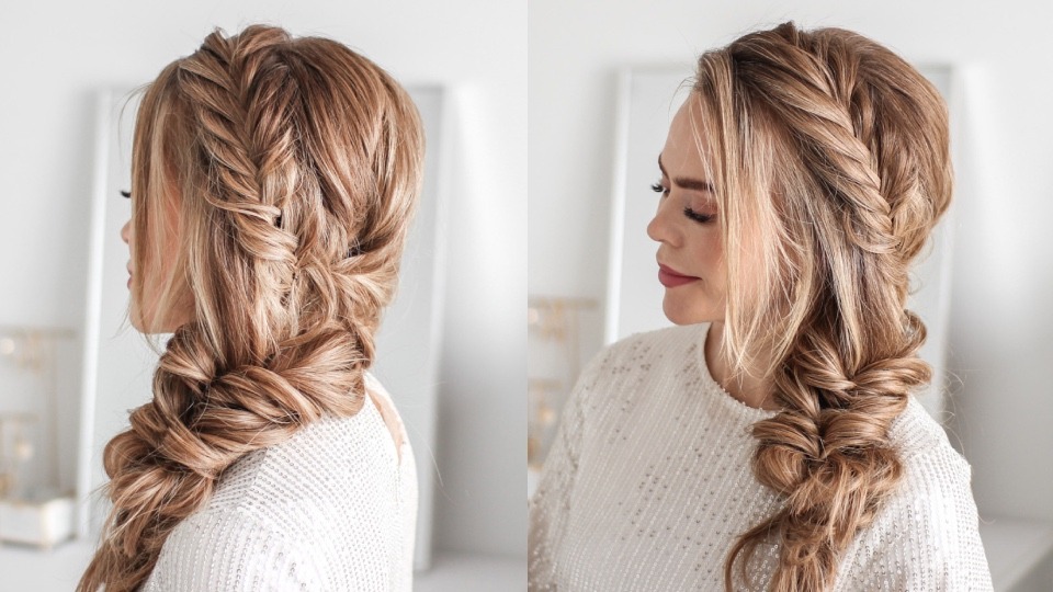 Easy Braided Heart Hairstyle - Simple Half Up Half Down Hair For Beginners  - Everyday Hair inspiration